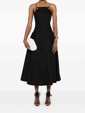 Cult Gaia NWT Maka black midi dress size XS